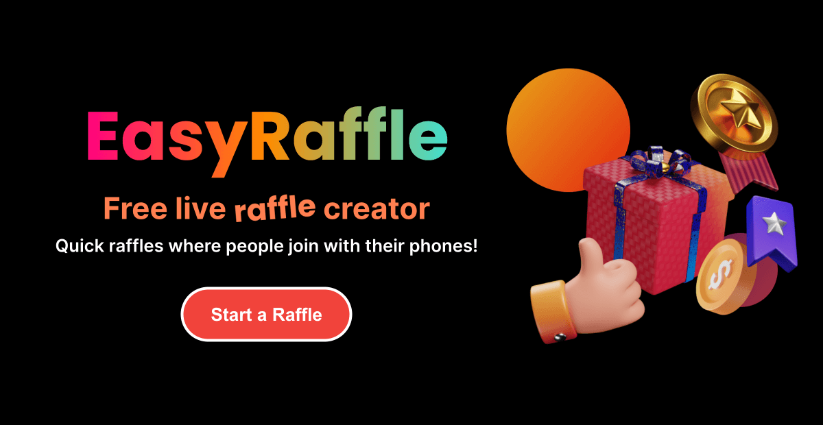 EasyRaffle — Free and easy raffle generator for events, whether in