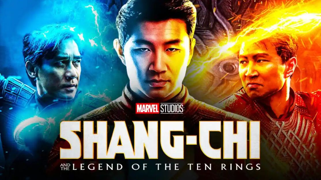 Marvel Shang-Chi movie poster with Shang-Chi and The Mandarin.