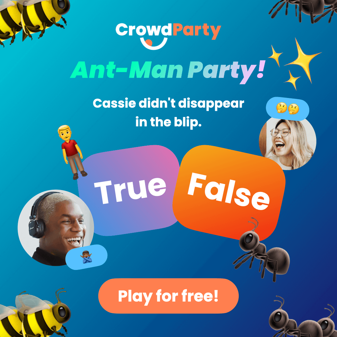 Play Ant-Man Party: Trivia, Majority Wins, and more!