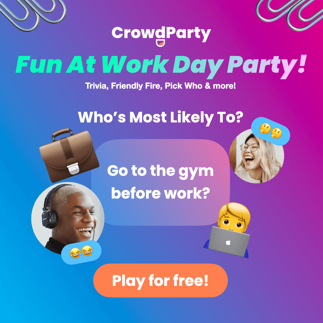 Play Fun At Work Day Party: Pick Who, Majority Wins, and more!