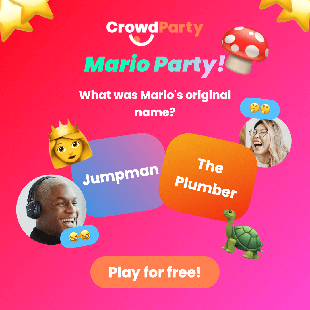 Play Mario Party: Trivia, Pick Who, and more!