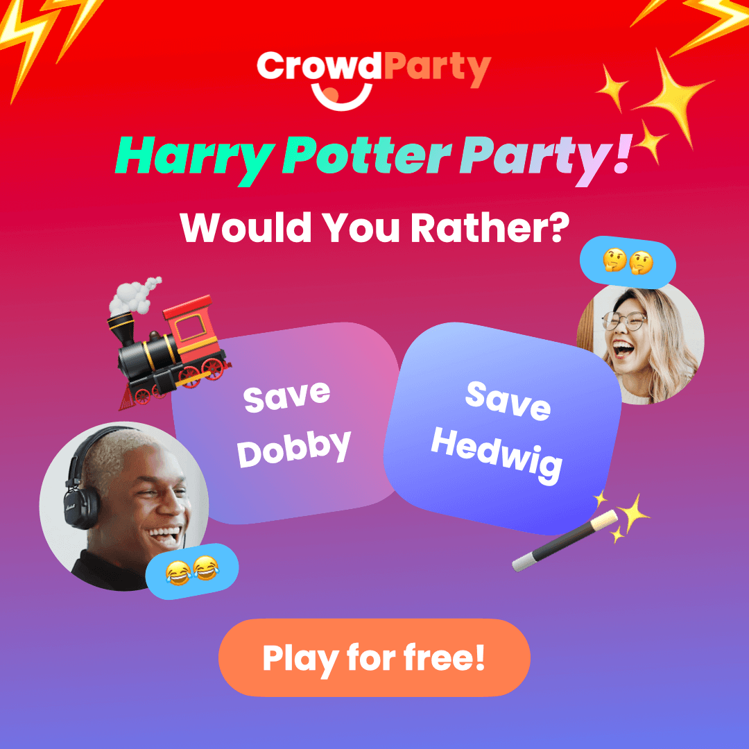 Play Harry Potter Party: Trivia, Majority Wins, and more!